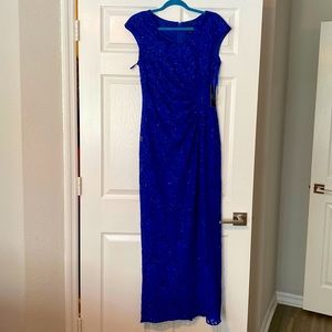 Tahari Arthur S Levine Summer Royal evening dress , never worn , and tags